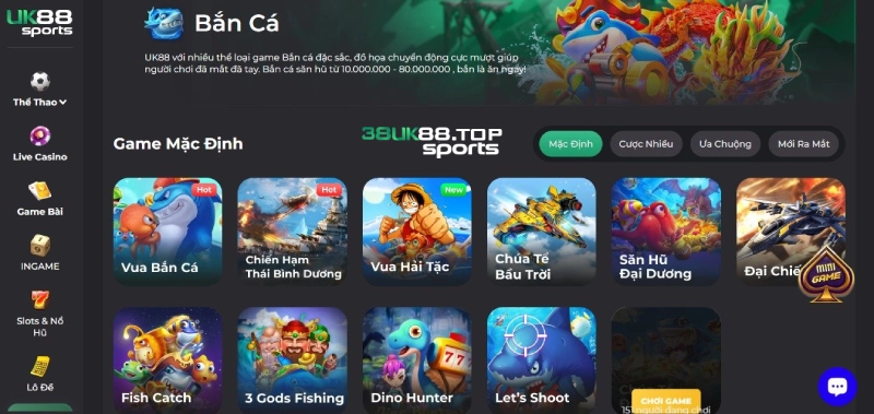 Bắn cá UK88